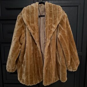 Mink faux fur jacket
